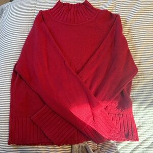 GAP Rich Red Women's Turtleneck Sweater